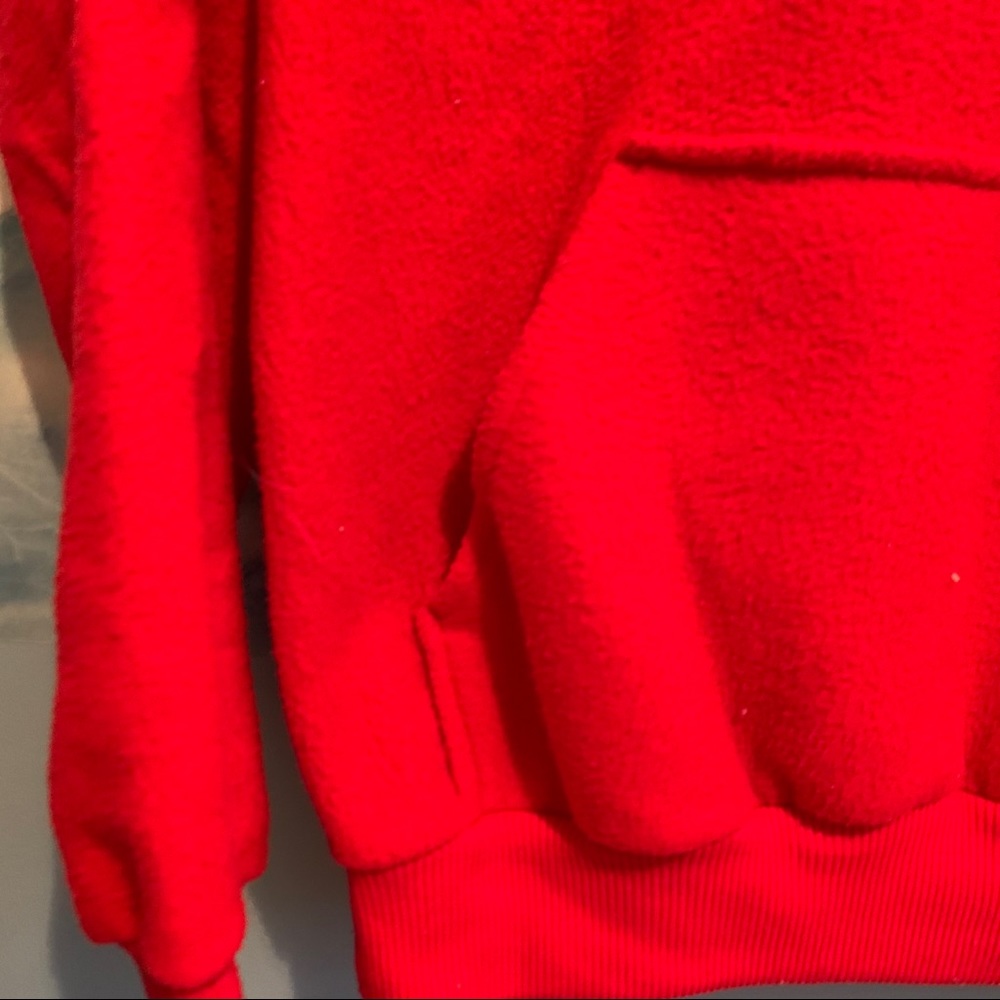 Fleece Red Zip-Up - Picture 3 of 6